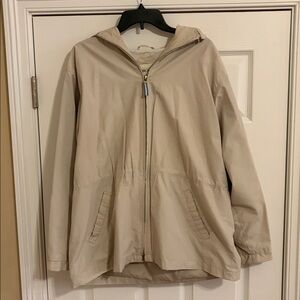 Vintage Cherokee light tan rain jacket women’s adjustable xl